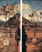 BELLINI, Giovanni Madonna and Child Blessing (details) oil painting reproduction